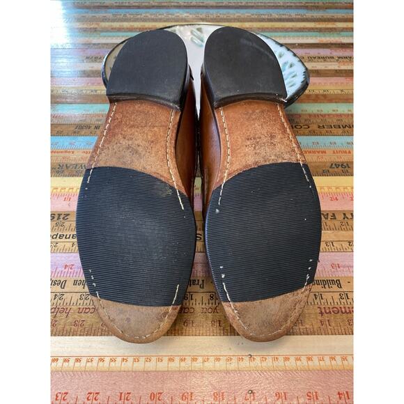 Footjoy Classics Men Loafer Sz 11 C Brown Leather Tassels Vintage Dress Shoe - Picture 11 of 13